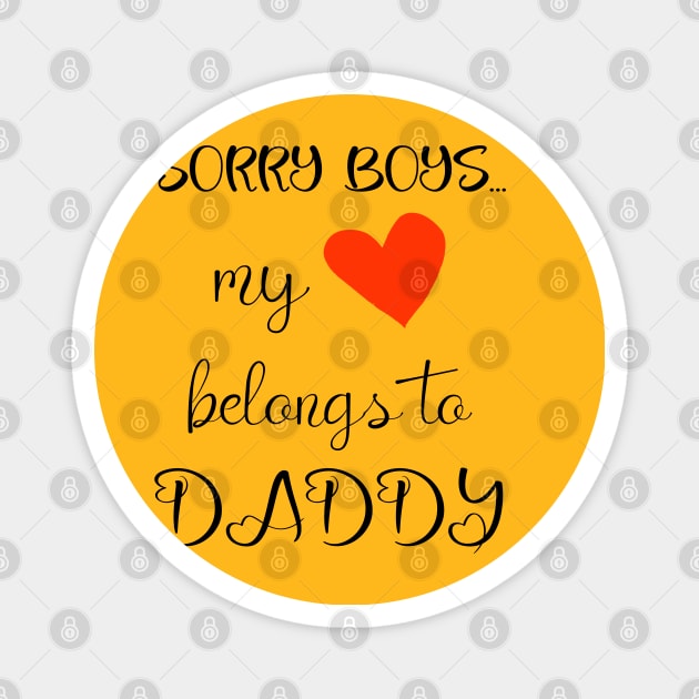 Funny Girls Valentine Quote Cool Daddy Girls Valentines Day Magnet by Just Be Cool Today